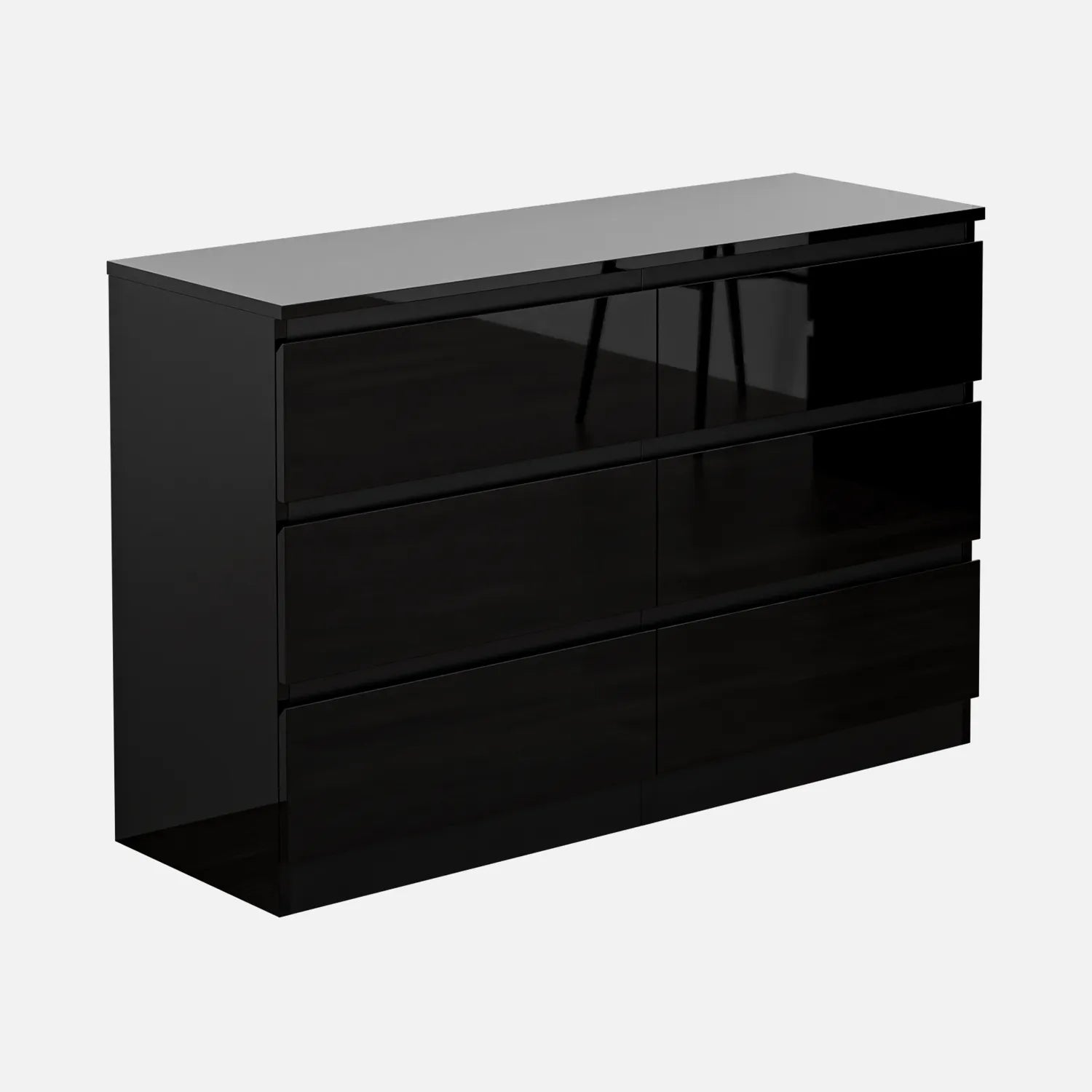 Armoire à tiroirs Noir 60 x 41 x 76 cm Bois d'ingénierie | Leroy Merlin Armoire à tiroirs Noir 60 x 41 x 76 cm Bois d'ingénierie | Leroy Merlin