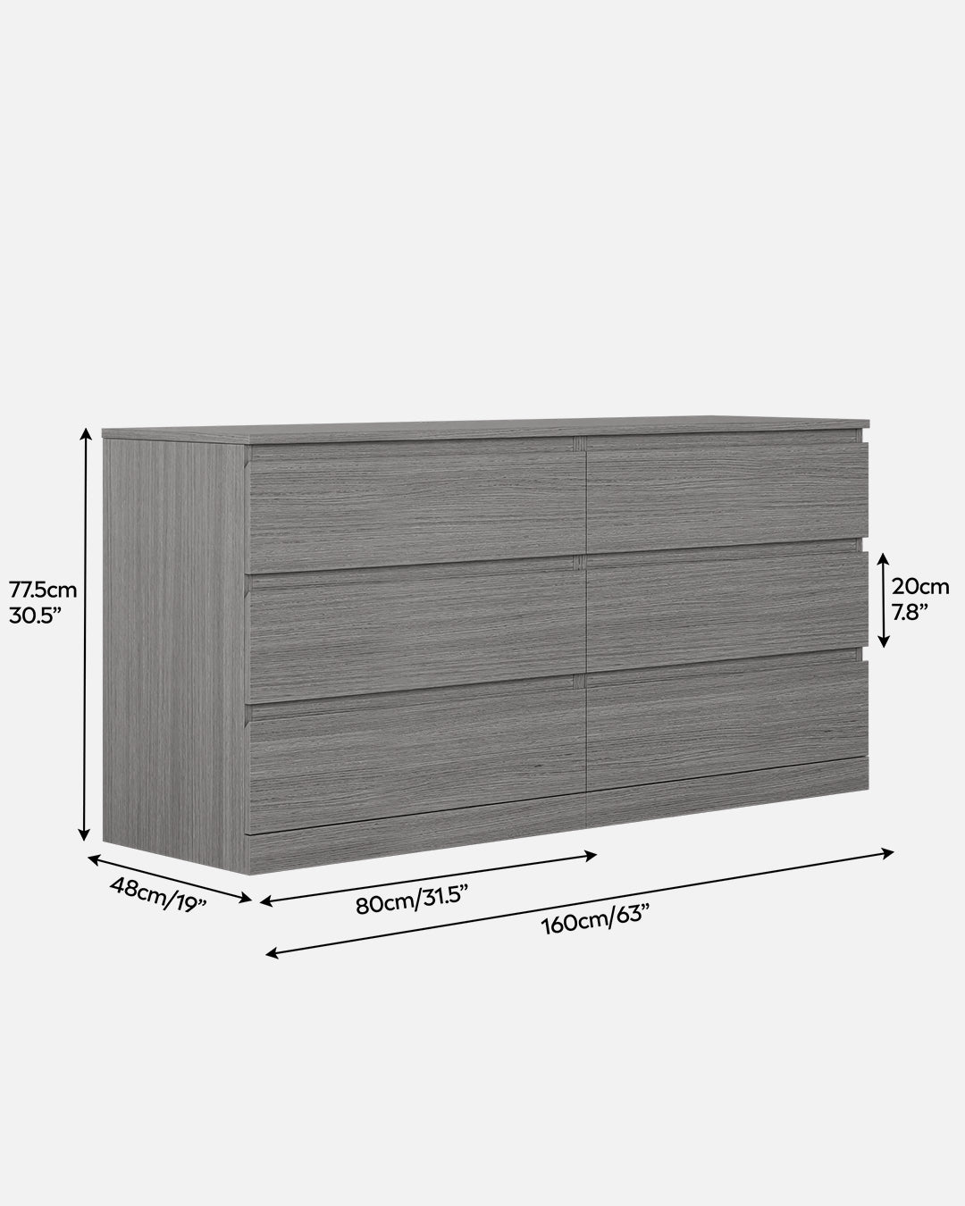 OLIT - Commode 6 Tiroirs